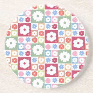 Petals In Silence 05. Floral Pattern. Coaster