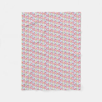 Petals In Silence 05. Floral Pattern. Fleece Blanket