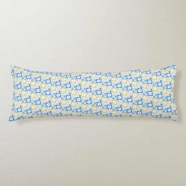 Petals In Silence 10. Floral pattern.  Body Cushion (Front)