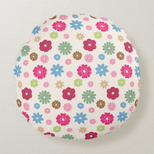 Petals In Silence 11.  Round Cushion