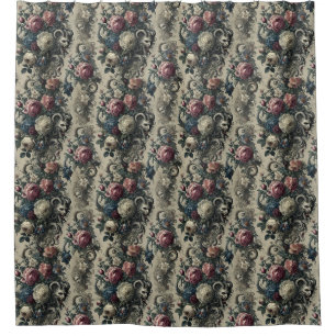 Petals of Decadence – Gothic Baroque Shower Curtain