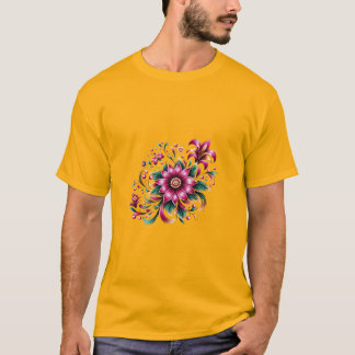 Petals of Grace: Floral Charm T-Shirt