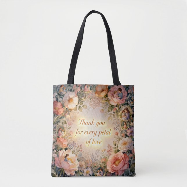 Petals of Love: Memory Garden Tote Bag (Front)