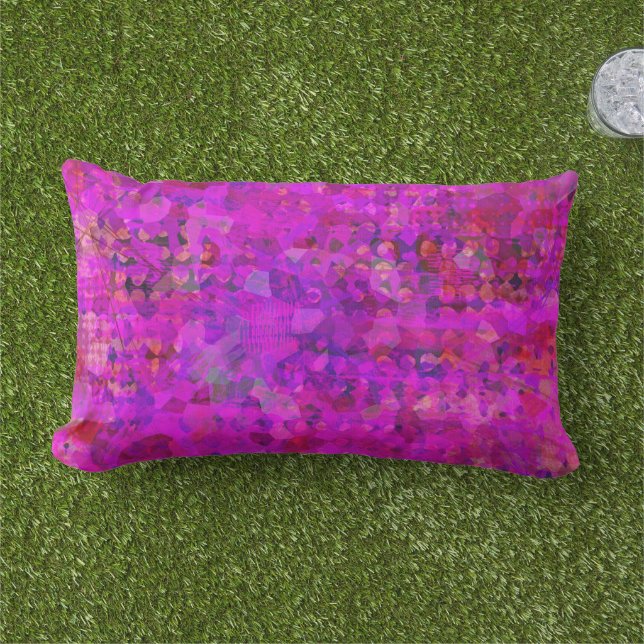 Petals Outdoor Lumbar Pillow (Grass)