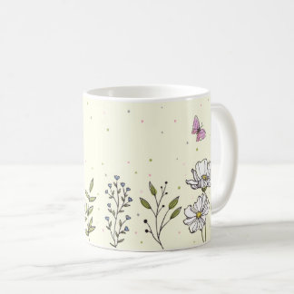 Petals & Pastels | Cute Floral Coffee Mug