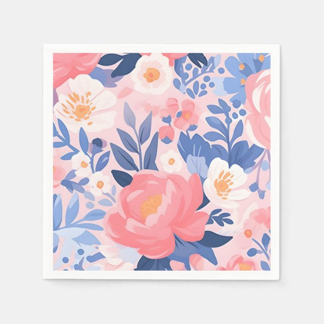      Petals & Picnic Collection Napkin (Front)