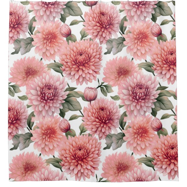 Petals Pink Party  Shower Curtain (Front)