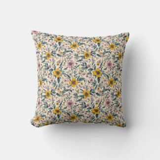 Petals & Pizzazz: A Spring Floral Pattern Cushion