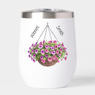 Petals & Pour Wine Tumbler