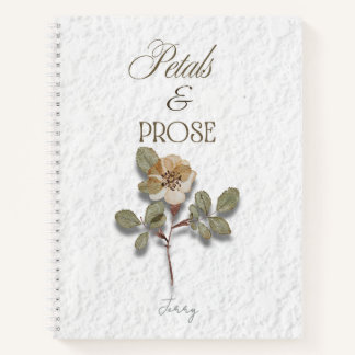 Petals & Prose Personalized Floral Notebook