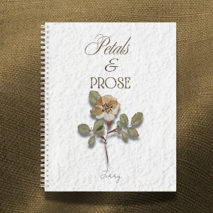 Petals & Prose Personalized Floral  Notebook