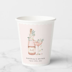 Petals & Prosecco Bridal Shower Bachelorette Paper Cups