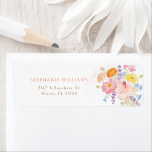 Petals & Prosecco Bridal Shower Return Address
