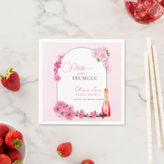 Petals & Prosecco Floral Arch Summer Bridal shower Napkin