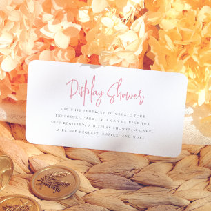 Petals & Prosecco Floral Bridal Shower Enclosure Card