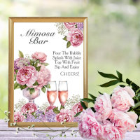 Petals & Prosecco Mimosa Bar  Sign