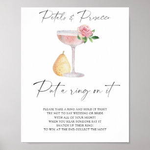Petals & Prosecco - put a ring on it game Poster