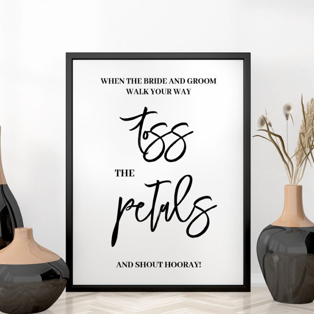 Petals wedding sign poster (Creator Uploaded)