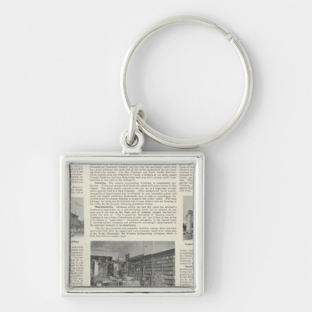 Petaluma, California Key Ring (Front)