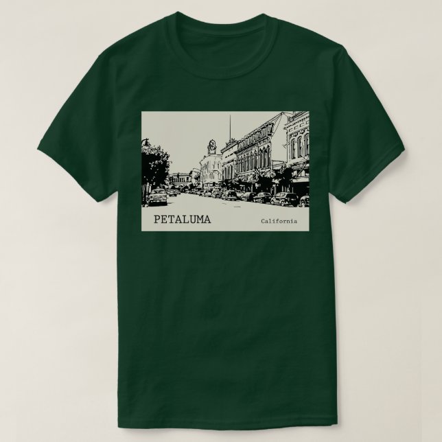 Petaluma California TShirt 1 (Design Front)