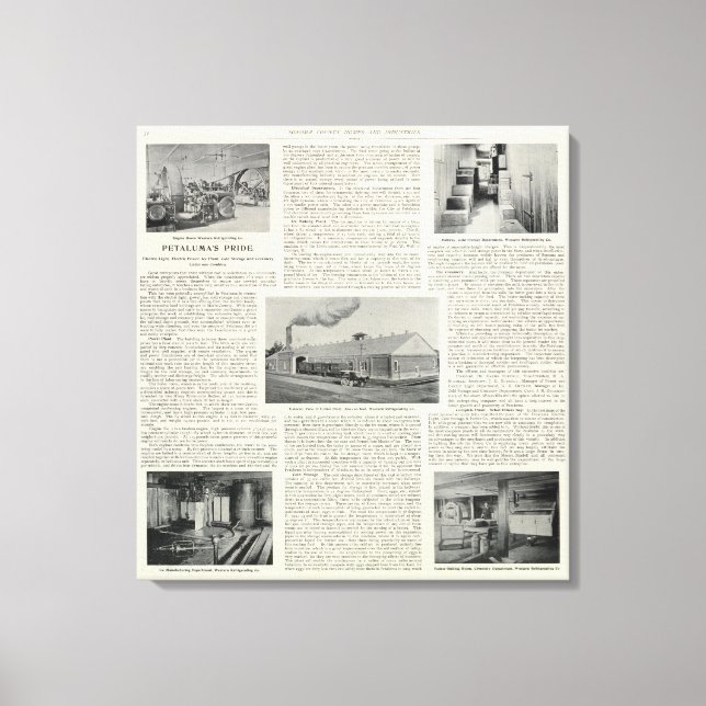 Petaluma's Pride, California Canvas Print (Front)