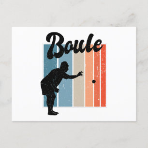 Petanque game postcard