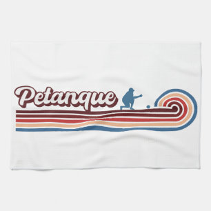 Petanque Gifts, Petanque Lover, Petanque Player Tea Towel