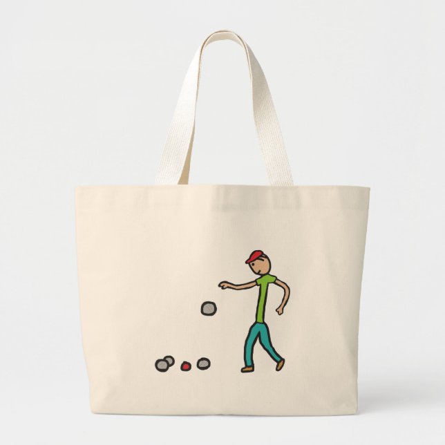 Petanque Large Tote Bag (Front)