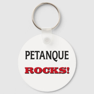 Petanque Rocks Key Ring
