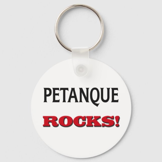 Petanque Rocks Key Ring (Front)