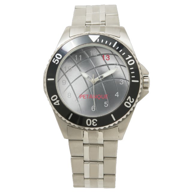 Petanque Watch Steel (Front)