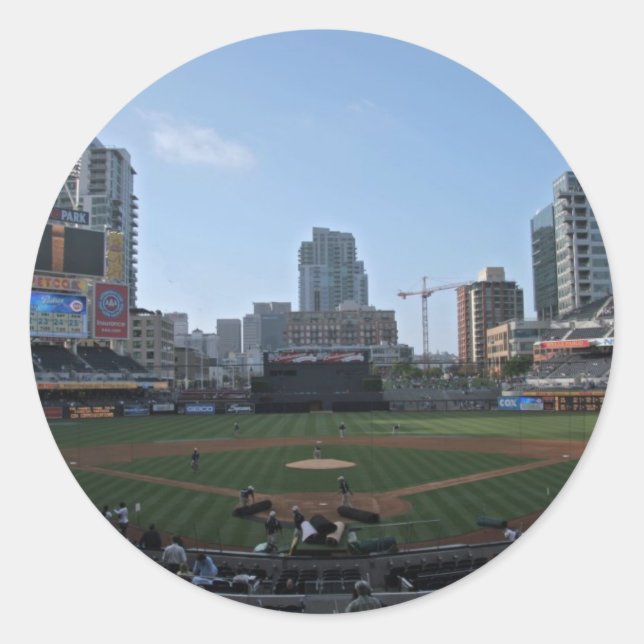 Petco Park San Diego Classic Round Sticker (Front)