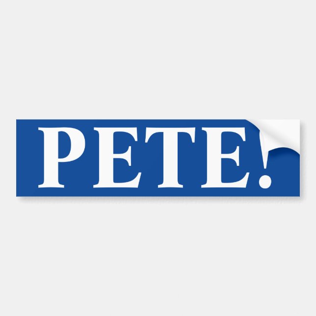 Pete! Bumper Sticker (Front)