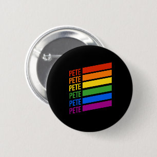 Pete LGBT Rainbow 6 Cm Round Badge