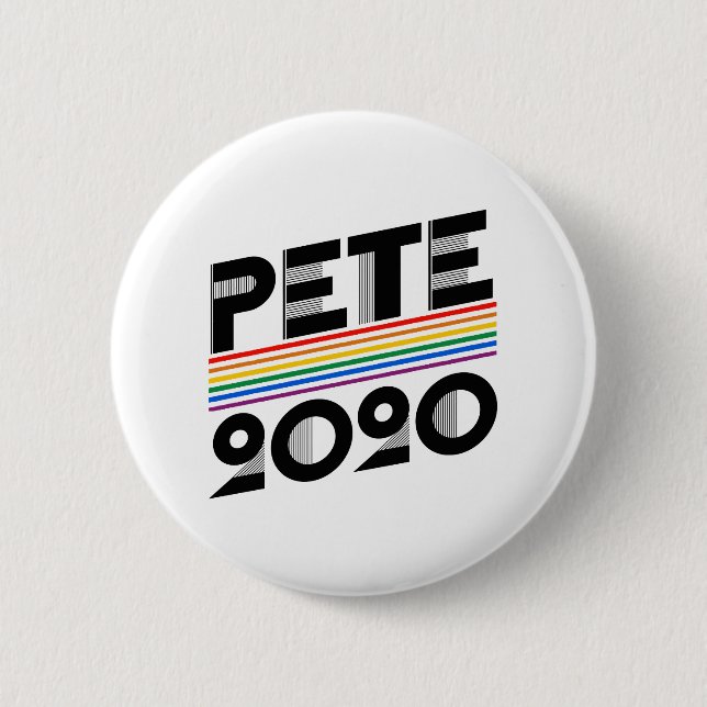Pete Pride 2020 6 Cm Round Badge (Front)