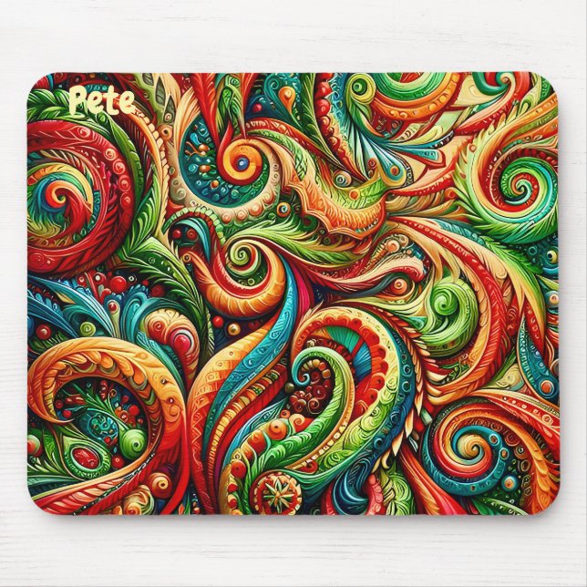 PETE ~ Wild Birthday Pattern ~ Mousepad (Front)