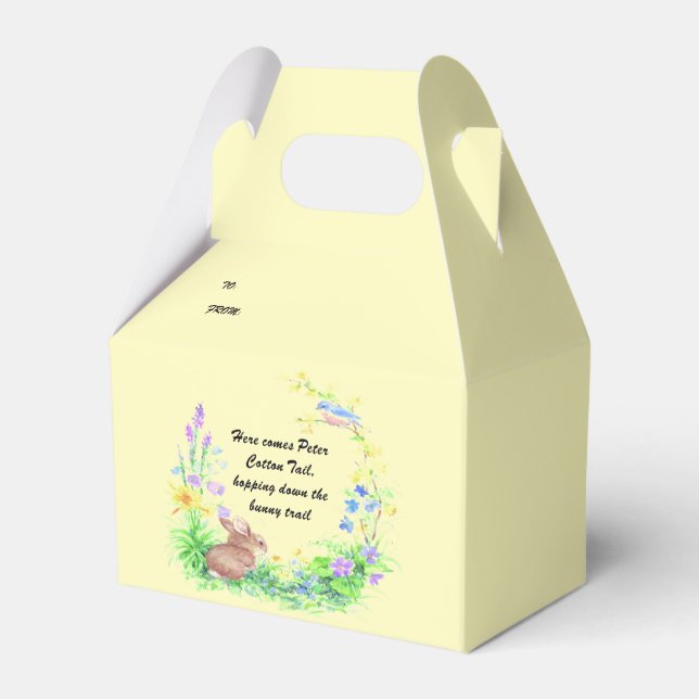 Peter Cotton Tail Favour Box (Front Side)