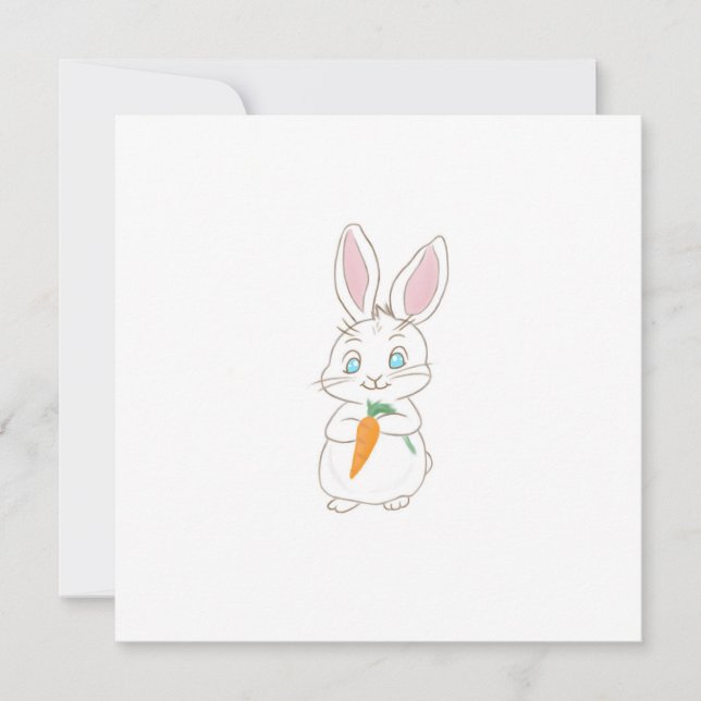 Peter Cottontail  Invitation (Front)