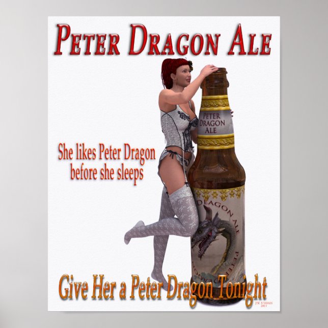 Peter Dragon Ale before she sleeps Poster (Front)