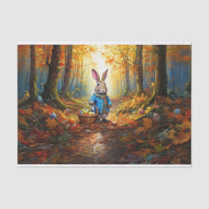 Peter Easter Bunny with Easter Egg Basket Tissue Paper