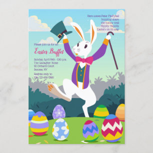Peter Fluffytail Easter Invitation