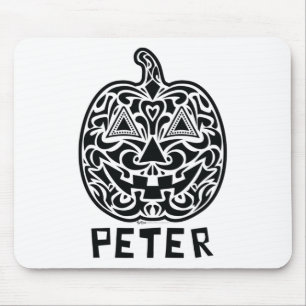 Peter Halloween Sugar Skull Design Mouse Pad