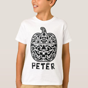 Peter Halloween Sugar Skull Design T-Shirt