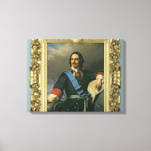 Peter I the Great  1838 Canvas Print