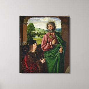 Peter II  Duke of Bourbon presented Canvas Print