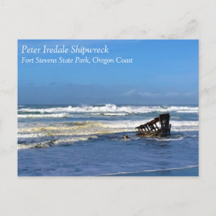 Peter Iredale Shipwreck, Oregon Coast Postcard