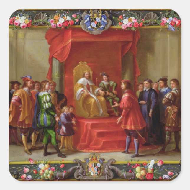 Peter IV, King of Aragon Square Sticker (Front)