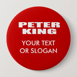 PETER KING FOR SENATE 10 CM ROUND BADGE