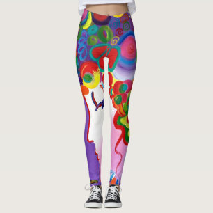 Peter max Inspired Blushing Beauty Leggings