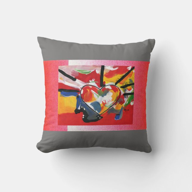 Peter Max style artwork American MoJo Pillow (Front)